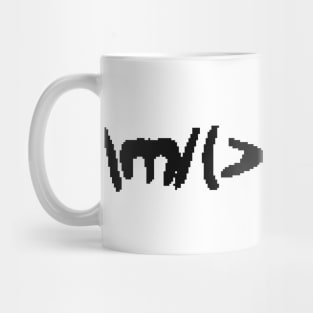 8bit rock on Mug